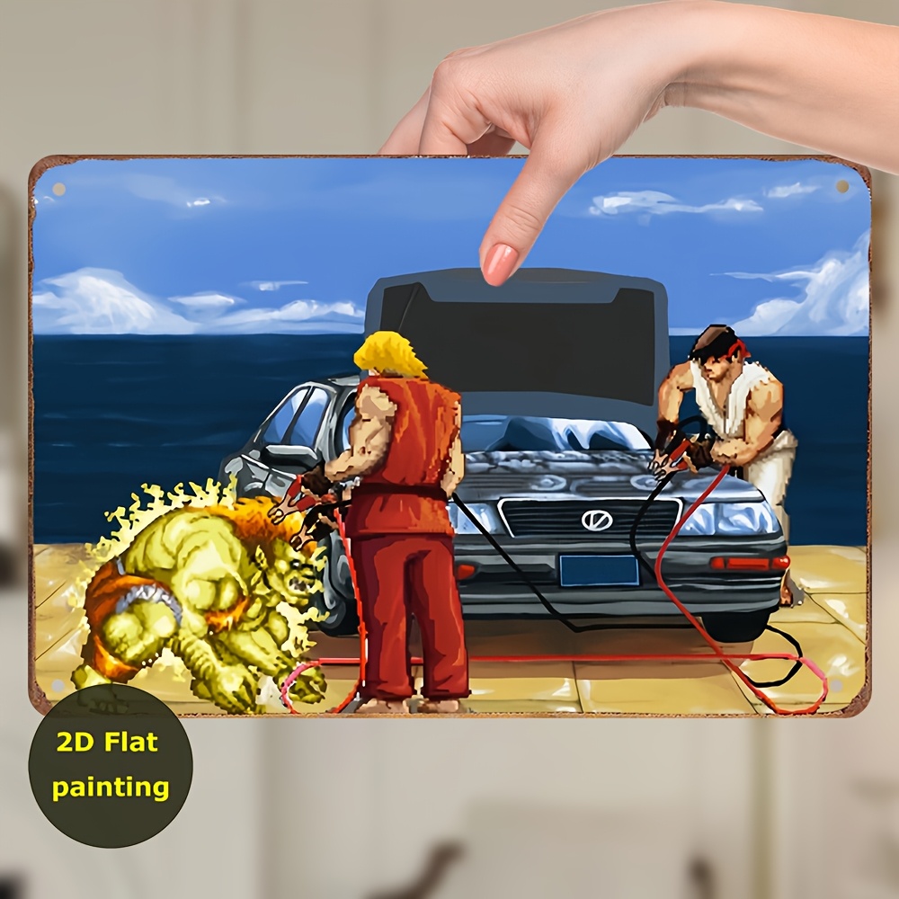 Placa de ferro vintage decorat - Arcade Games & Vending Co avaliação e preço