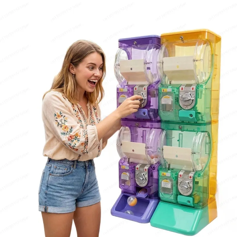 Máquina Gashapon Transparente  - Arcade Vending & Laundry Revenue avaliação e preço